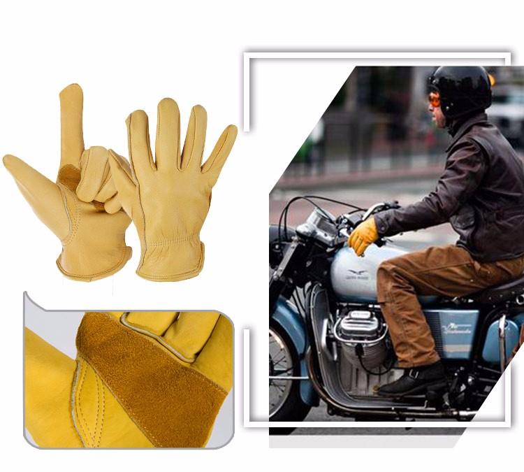 ถุงมือหนังวัวแท้ แนววินเทจ สีเหลือง Ozzie OZERO ถุงมือหนังวัวแท้ แนววินเทจ สีเหลือง Ozzie OZERO