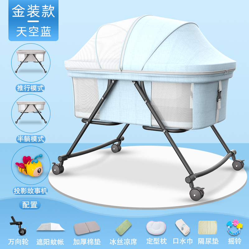 small portable baby cribs