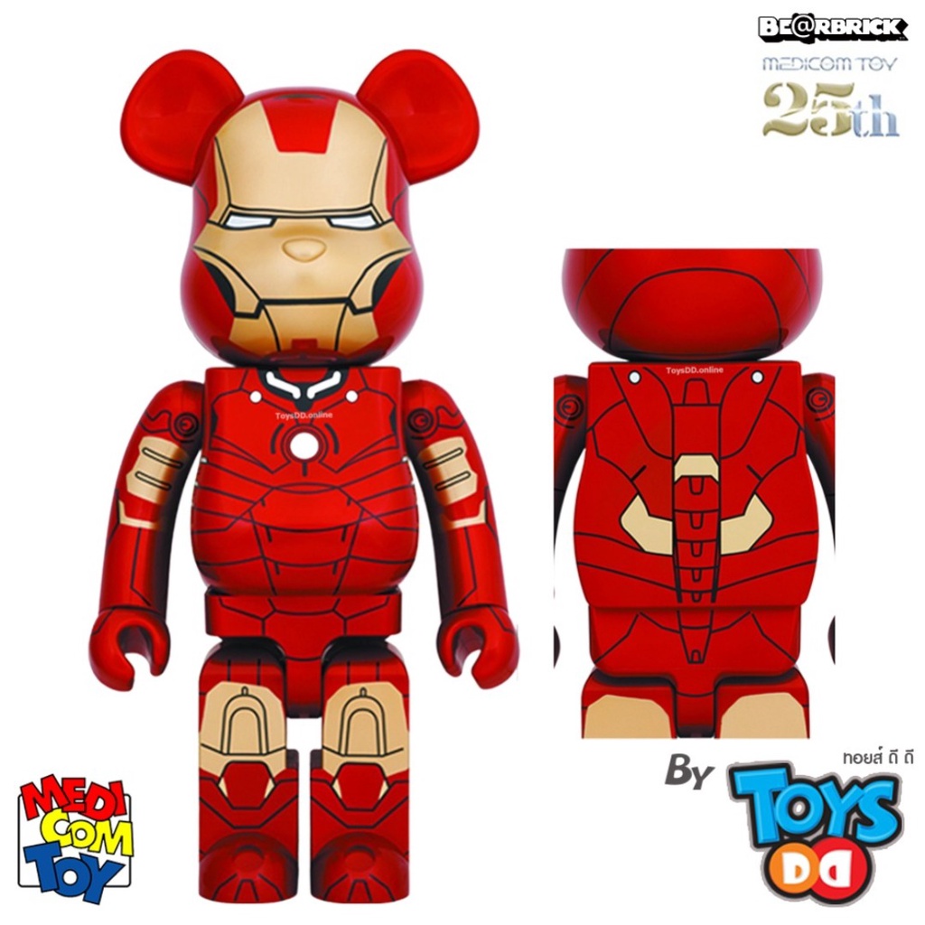 キャラクターグッズ MEDICOM TOY - BE@RBRICK  IRON MAN MARK III 1000% 25th Bearbrick Iron Man Mark III 1000% - US
