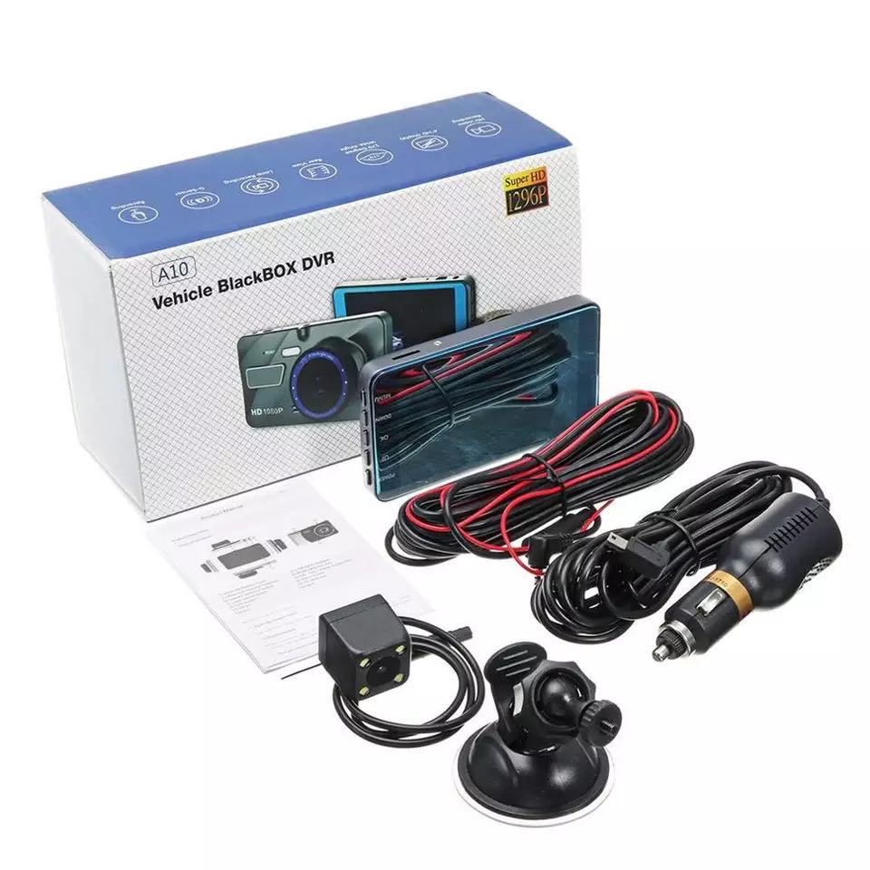 สินค้าขายดี1080PA10กล้องติดรถยนต์ 2กล้อง หน้า-หลัง ，WDR + HDR，กลางคืนชัดสุด ของแท้ 100%，Full HD 1080P