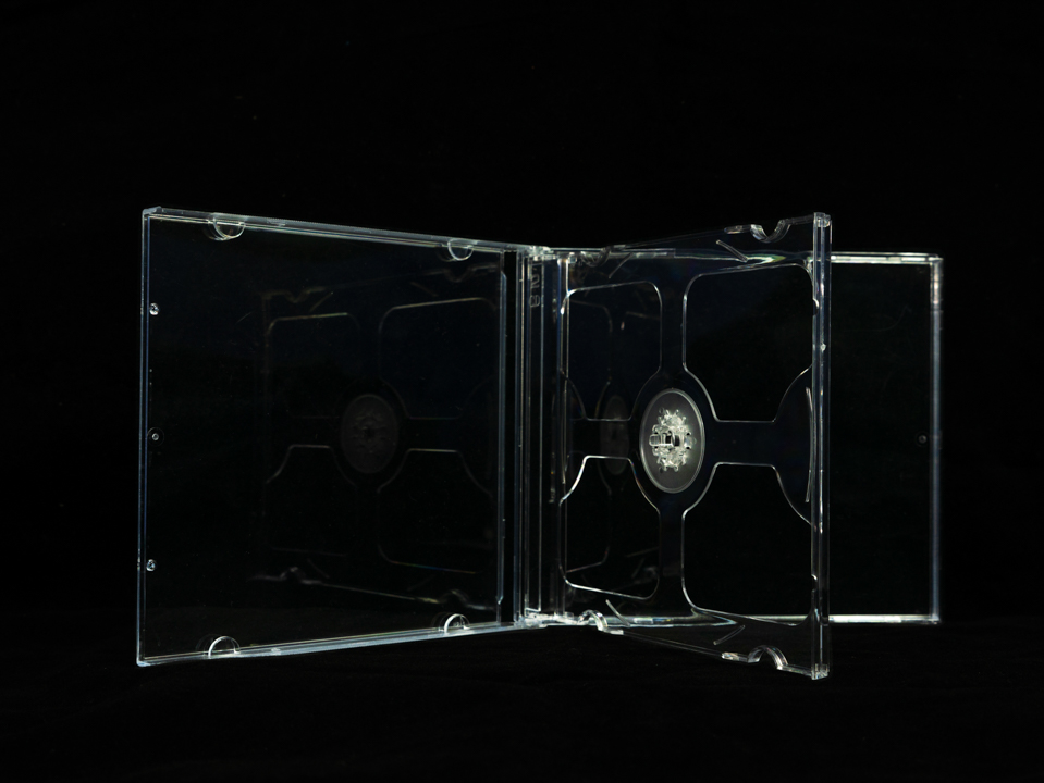 620003/CD Jewel Case กล่องใส่ซีดี ขนาดมาตรฐาน สีขาวใส บรรจุ 2 แผ่น  (แพ็ค 10 กล่อง)