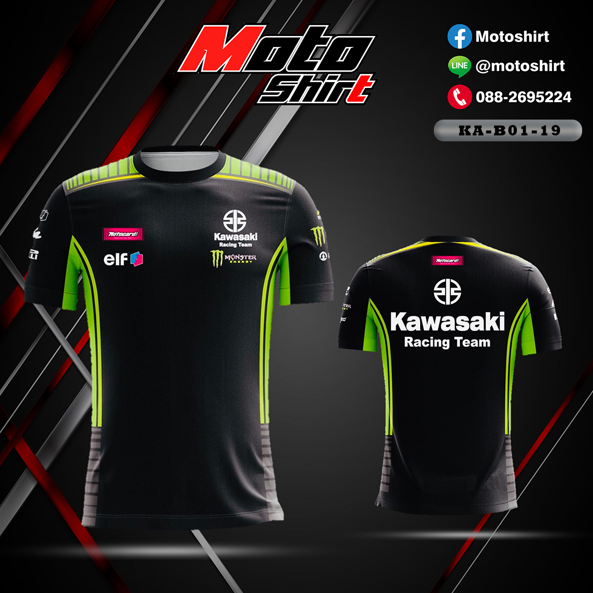 MOTOSHIRT KAWASAKI KA-B01-19