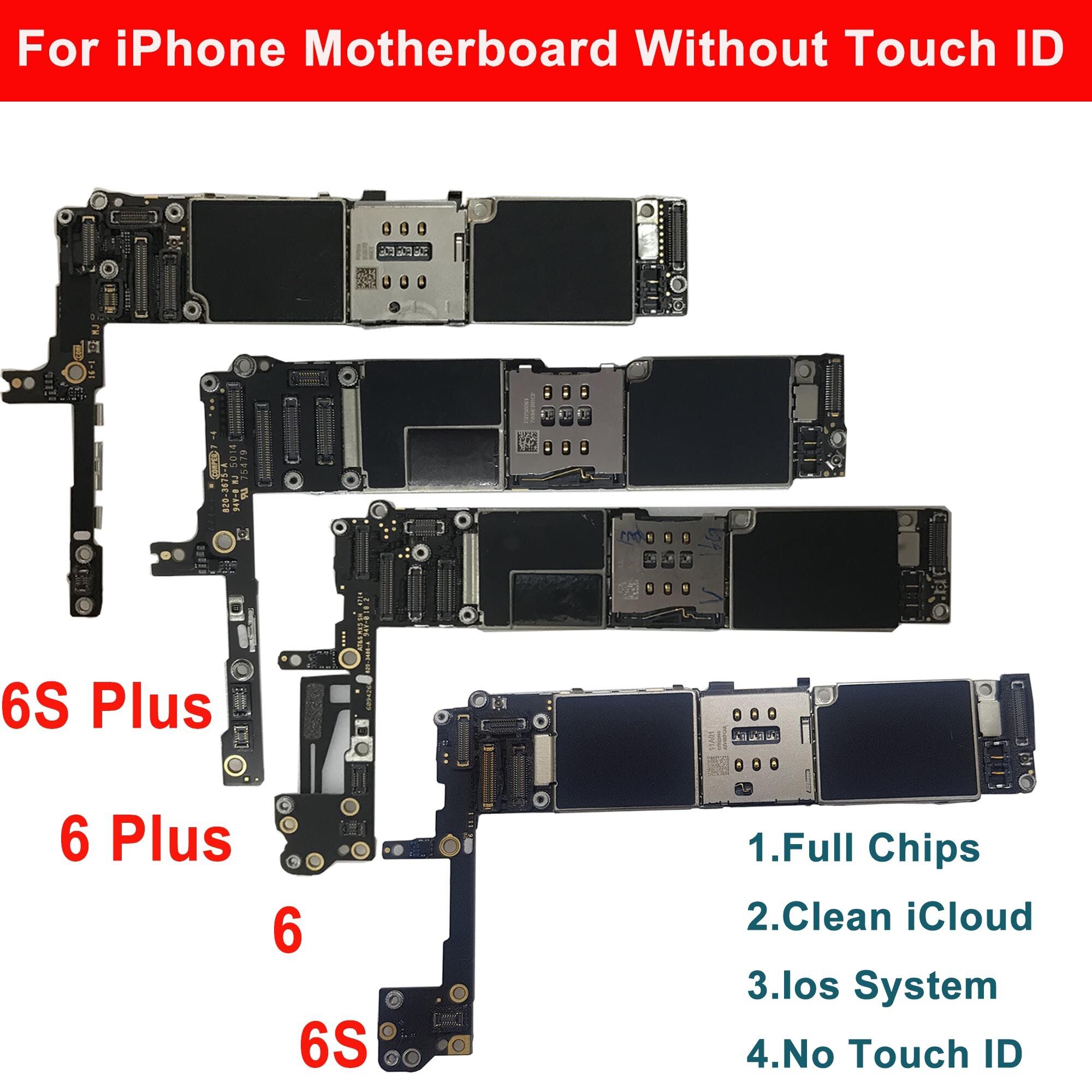 เมนบอร์ดสำหรับ6 PLUS 6S 6 6S PLUS 16GB 32GB 64GB 128GB,ปลดล็อคบอร์ด ...