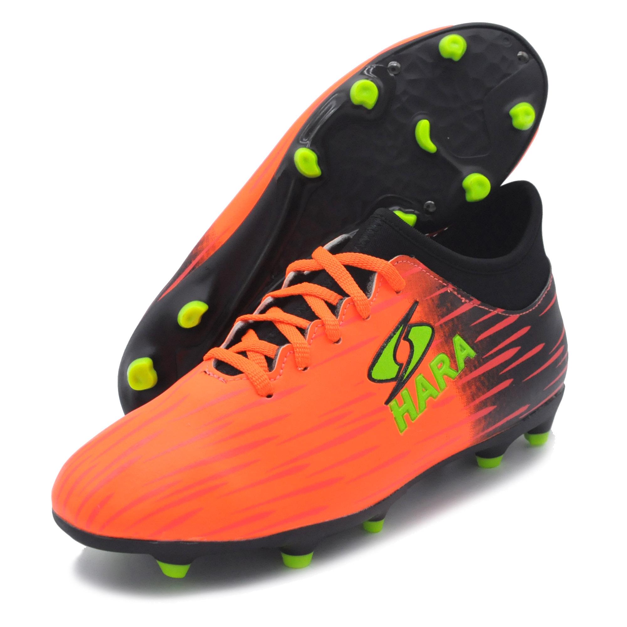 HARA Sports รองเท้าฟุตบอล รองเท้าสตั๊ด สำหรับเด็ก รุ่น FK88 สีส้ม