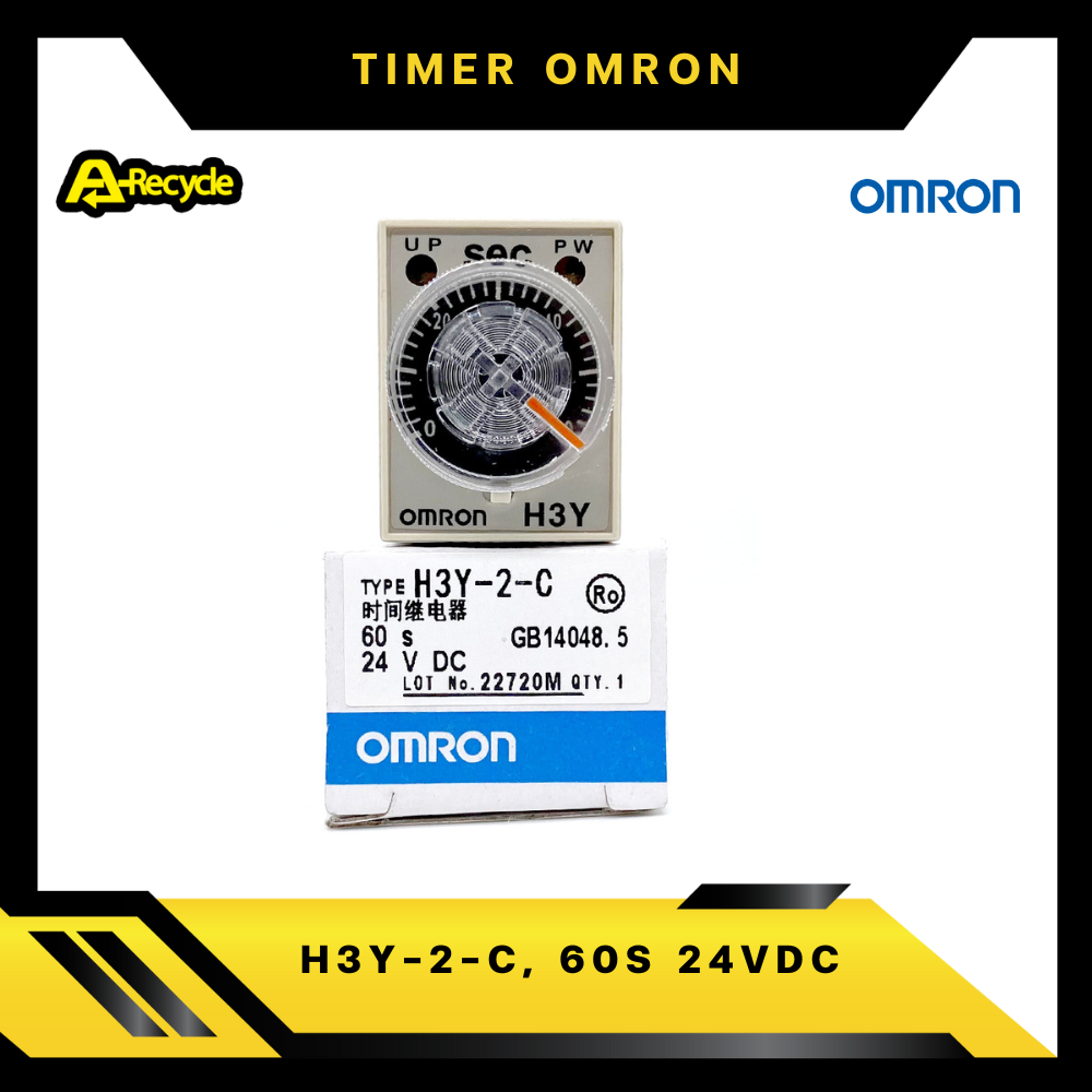 OMRON H3Y2C, ,60S 24VDC TIMER Relay omron 8 ขา Lazada.co.th