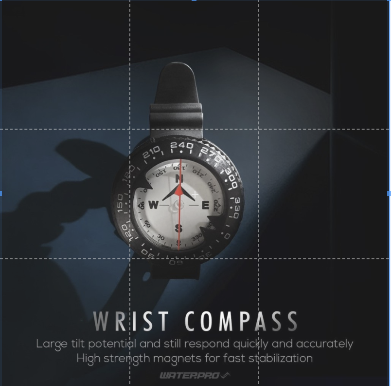 Water Pro -Wrist Compass - เข็มทิศสำหรับใช้ดำน้ำ