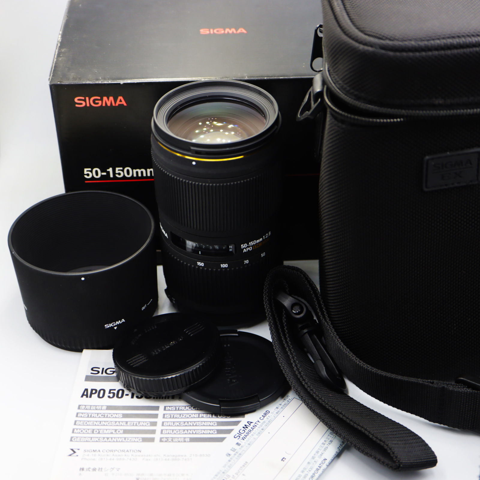 Sigma 50-150mm F2.8 EX DC HSM APO for Canon ขนาดกะทัดรัดน้ำหนักเบา