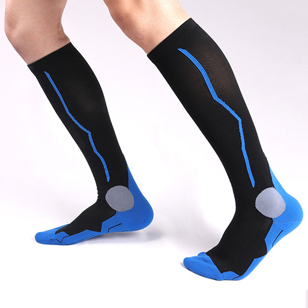 Long Compression Socks for Varicose Veins Unisex Cycling Stretch
