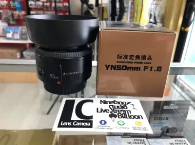 Yongnuo 50mm F1.8 Canon เลนส์ฟิกซ์หน้าชัดหลังละลาย YN50mm ของใหม่มือ1 ประกัน 1 ปี
