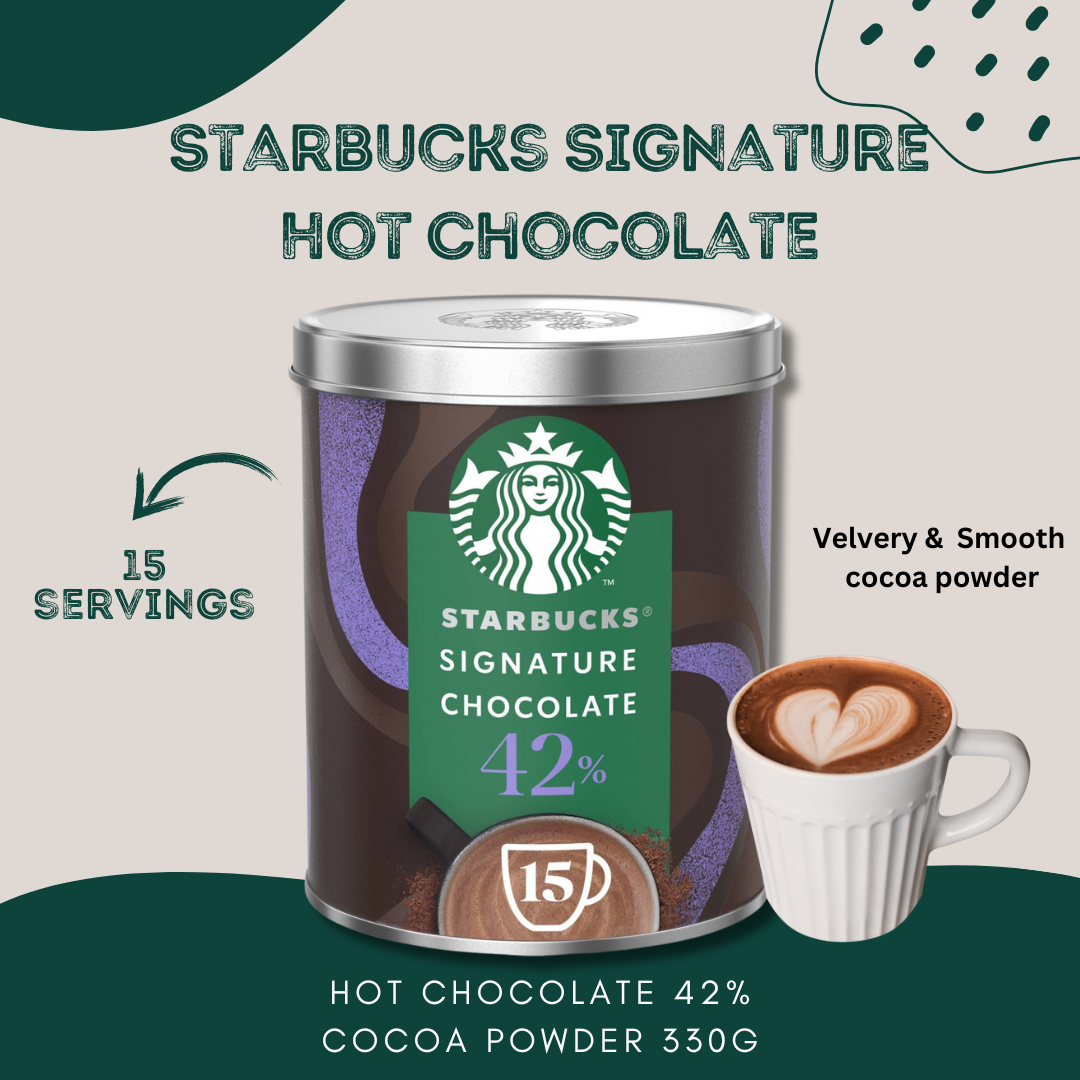 Starbucks Signature Hot Chocolate 42% Cocoa Powder 330g เครื่องดื่มช็อค ...