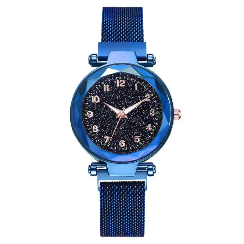ภาพหน้าปกสินค้าแฟชั่นนาฬิกาข้อมือ สตรี นาฬิกาแม่เหล็ก หัวเข็มขัด Casual Star Sky หรูหรา Elegance เหล็ก stainlees กันน้ำ จากร้าน Kuspa mall บน Lazada