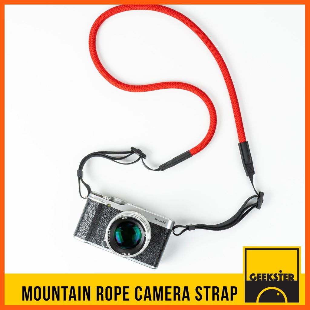 SALE สายคล้องกล้อง เชือกปีนเขา ปลายแบน คล้องคอ ( Leica Style Camera Strap สายคล้อง สาย กล้อง ) อุปกรณ์เสริม กล้องไฟและอุปกรณ์สตูดิโอ กล้องวงจรปิด
