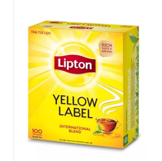 ชา lipton yellow label แพ้ค 100 ซอง