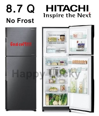 ตู้เย็น 2 ประตู HITACHI Inverter No Frost ขนาด 8.7 คิว รุ่น R-H230PD (สีดำBBK))