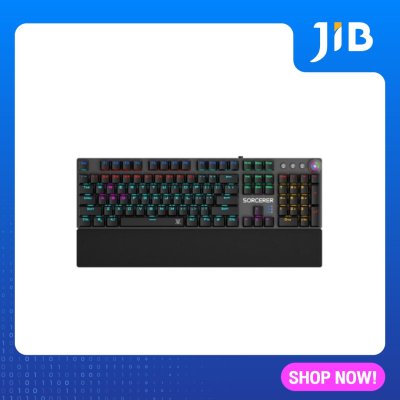 JIB K/B GAMING NUBWO X-LUTION X28 SORCERER [BROWN SWITCH] BLACK