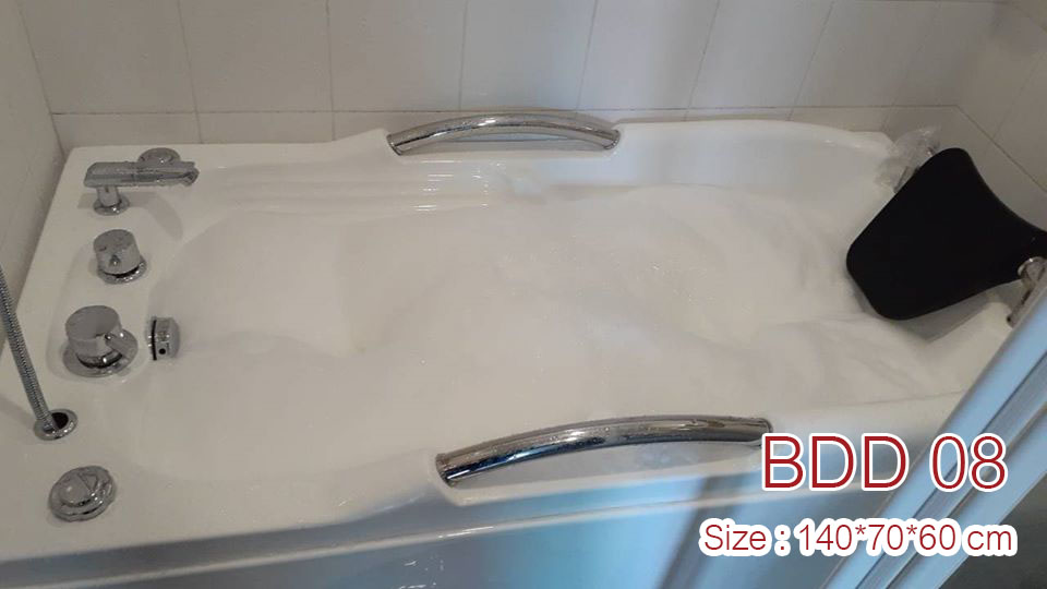 (ขนส่งในต่างจังหวัด) Model : BathDD08 อ่างอาบน้ำ อะคริลิค acrylic ระบบน้ำวน