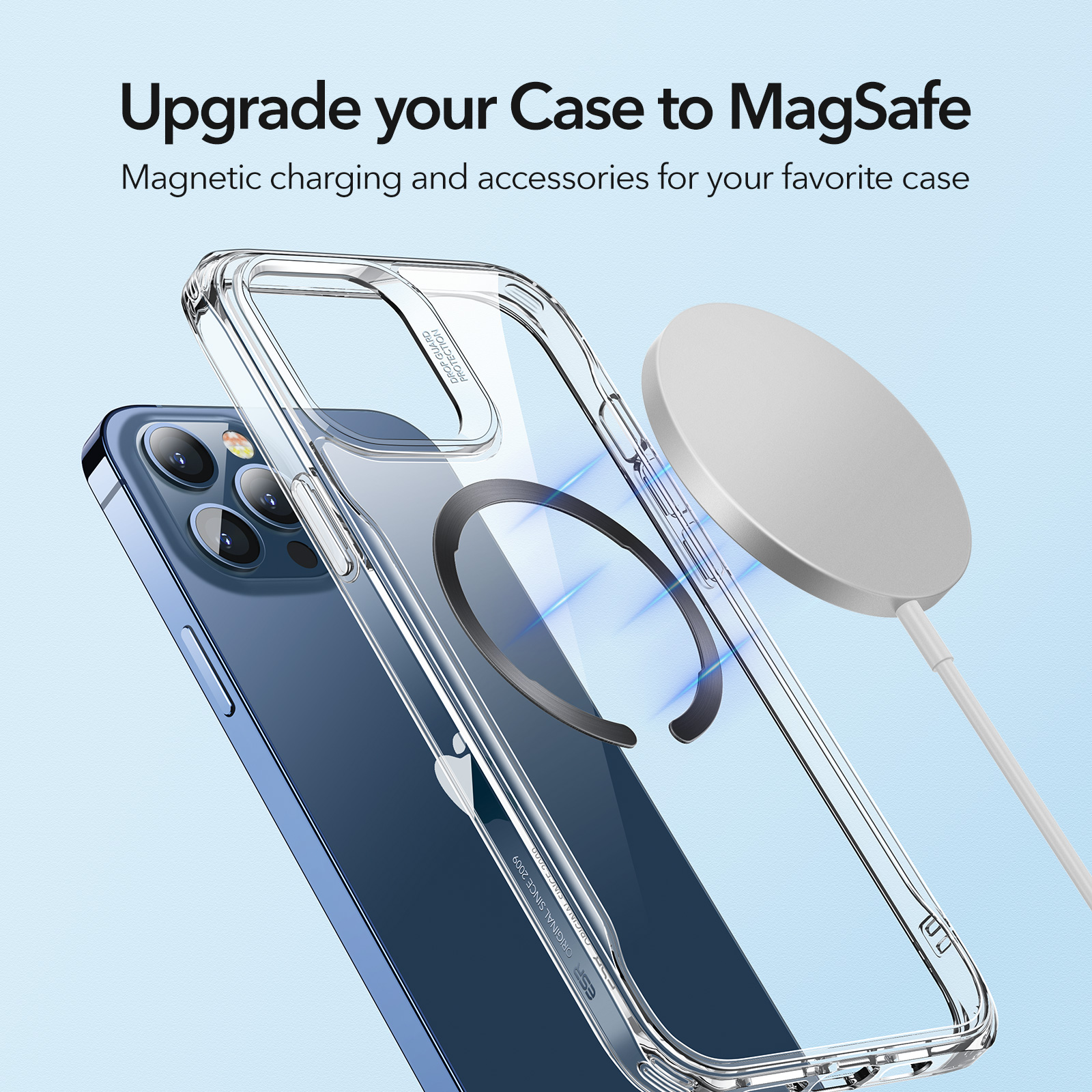 Magnetic Universal Rings with Sticker, 2 PCS Magsafe Sticker Magnet  Conversion Rings for Magsafe Accessories & Wireless Charger Compatible with  iPhone