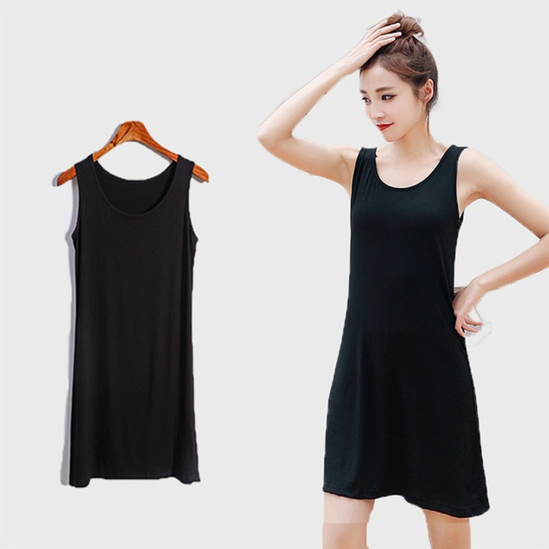 Ladies Plus Full Slips Modal Cotton Camisole Under Dress Underdress