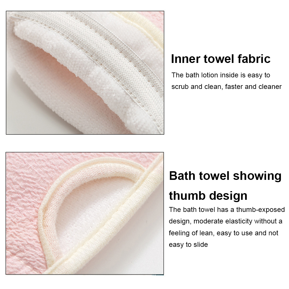 3pcsset Body Exfoliating Washcloth Gloves Cleaning Soft Brush Home Ho