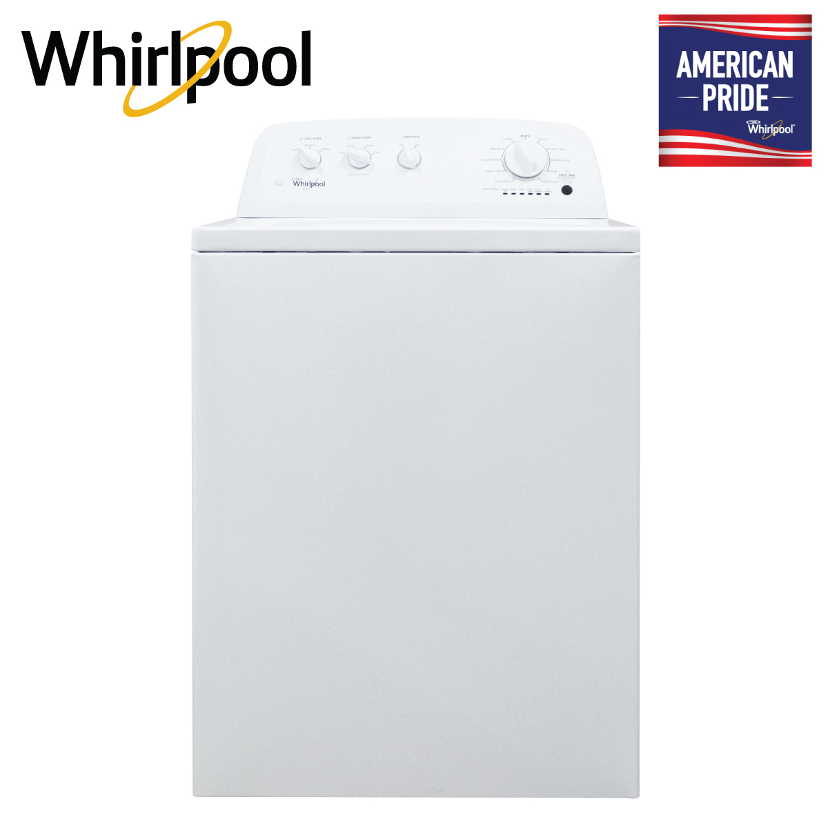 Whirlpool 3LWTW4705FWW เครื่องซักผ้าฝาบน ขนาด 15 กก. MADE IN USA แถมฟรี