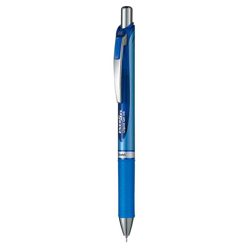 Electro48 เพนเทล ปากกาหมึกเจลแบบกด รุ่น Energel BLN75-C ขนาด 0.5 มม. หมึกเจลสีน้ำเงิน