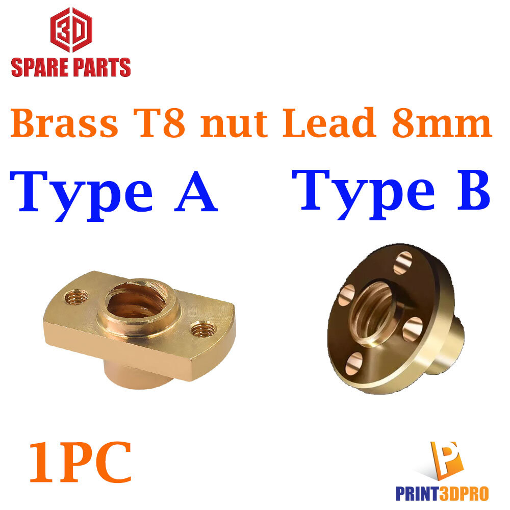 3d printer parts Brass T8 Nut Lead 8mmT-type screw nut lead 8mm