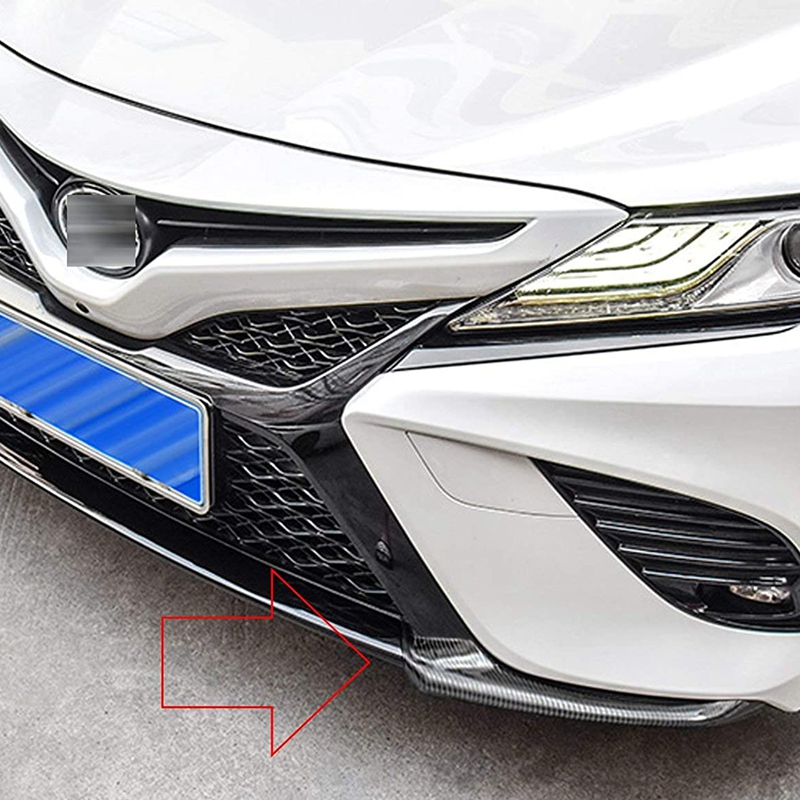 Car ABS Carbon Fiber Front Bumper Lip Splitter Spoiler Cover Trim