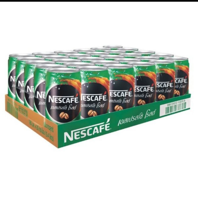 เนสกาแฟ เอสเปรสโซ โรสต์ กาแฟพร้อมดื่ม 180 มล. แพ็คละ 30 กระป๋อง