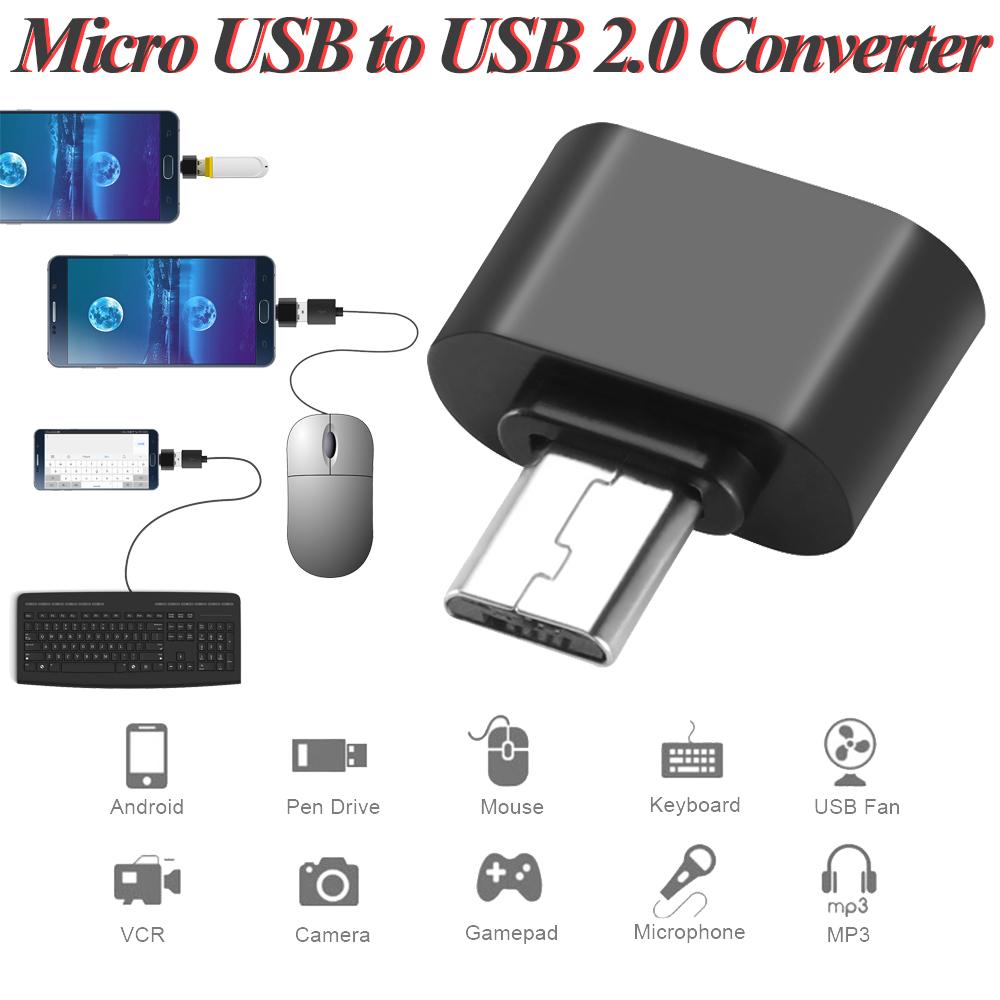 OTG อุปกรณ์แปลงจาก Micro USB OTG Adapter Android USB (สีเงิน)