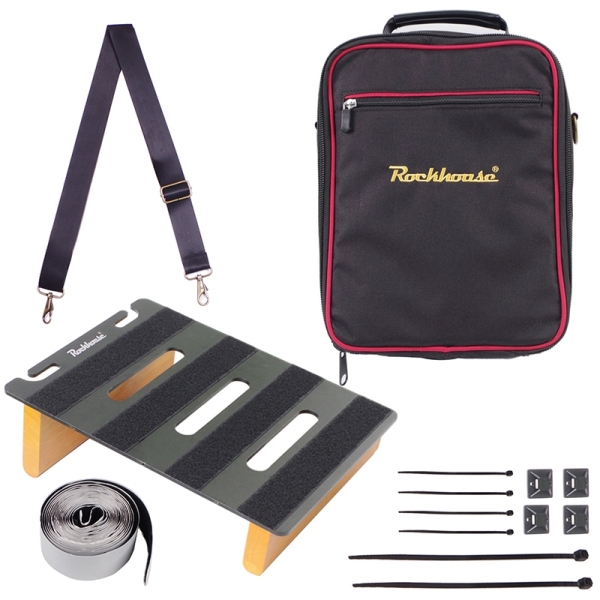 Rockhouse Guitar Effect Pedal Board Effects Pedalboard Mini with Guitar Pedal Hand Bag Handcase