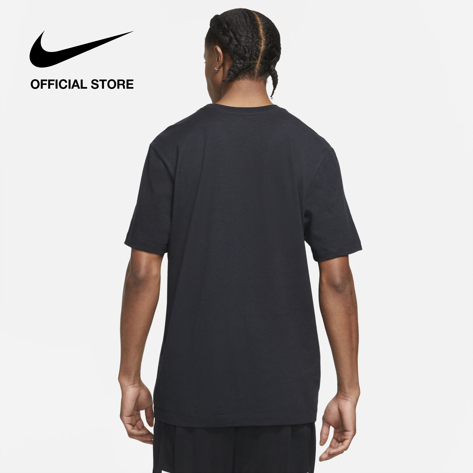 Nike Men's Swoosh T-Shirt - Black เสื้อยืดผู้ชาย Nike Swoosh - สีดำ