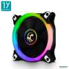 (ชุดเพิ่มเติม) (No Hub/No remote) Tsunami Circle Series Mono-Rim RGB-120 RGB Fan X1