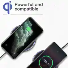 ภาพขนาดย่อของภาพหน้าปกสินค้าKUULAA ที่ชาร์จไร้สายQi เเท่นชาร์จไร้สาย 15W วัตต์ ชาร์จเร็ว สำหรับ iPhone 8 8 plus X XR 11 12 13 14 Samsung H Xiaomi Android Make sure your phone sts wireless charging จากร้าน K Flagship Store บน Lazada ภาพที่ 3