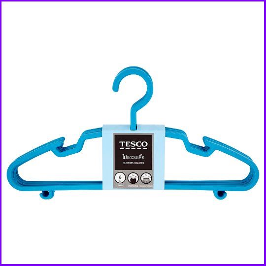 โปรโมชั่น ด่วน!! Tesco Pink Clothes Hanger 6pcs ส่งไว มีเก็บเงินปลายทาง TodayPF ThaiPick