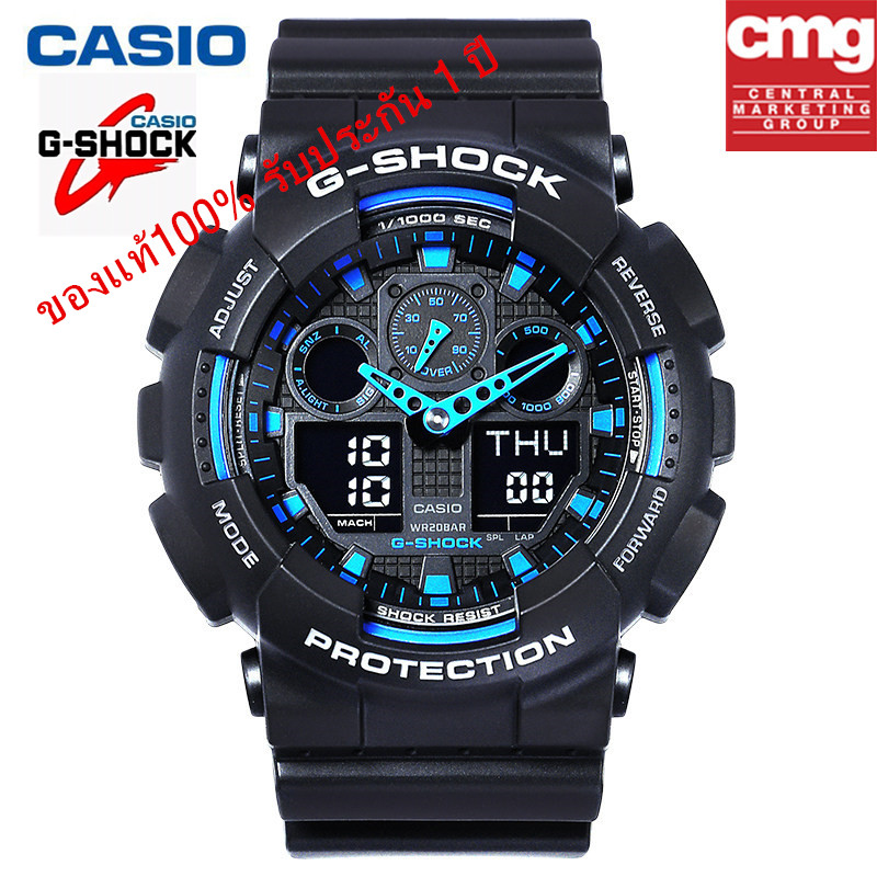 Casio นาฬิกา G Shock Watch For Men สายเรซิ่น นาฬิกาข้อมือผู้ชาย รุ่น Ga