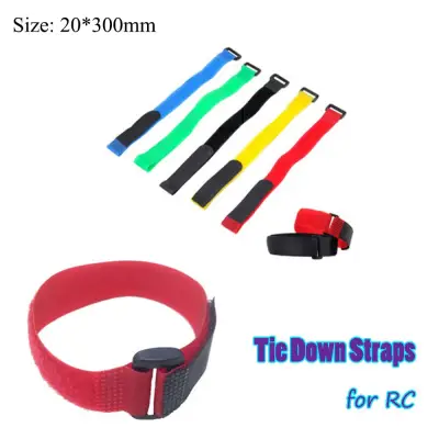MUMU 10pcs New Durable Multicolor Nylon RC Accessories Tie-down Straps Antiskid Cable EachineandLipo Battery