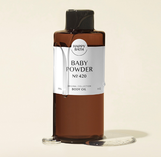 แท้100% Happy Bath Body Oil 250mL กลิ่น NO. 420 Baby Powder  ออยล์ทาตัวกลิ่นแป้งเด็ก หอมละมุน | Lazada.co.th