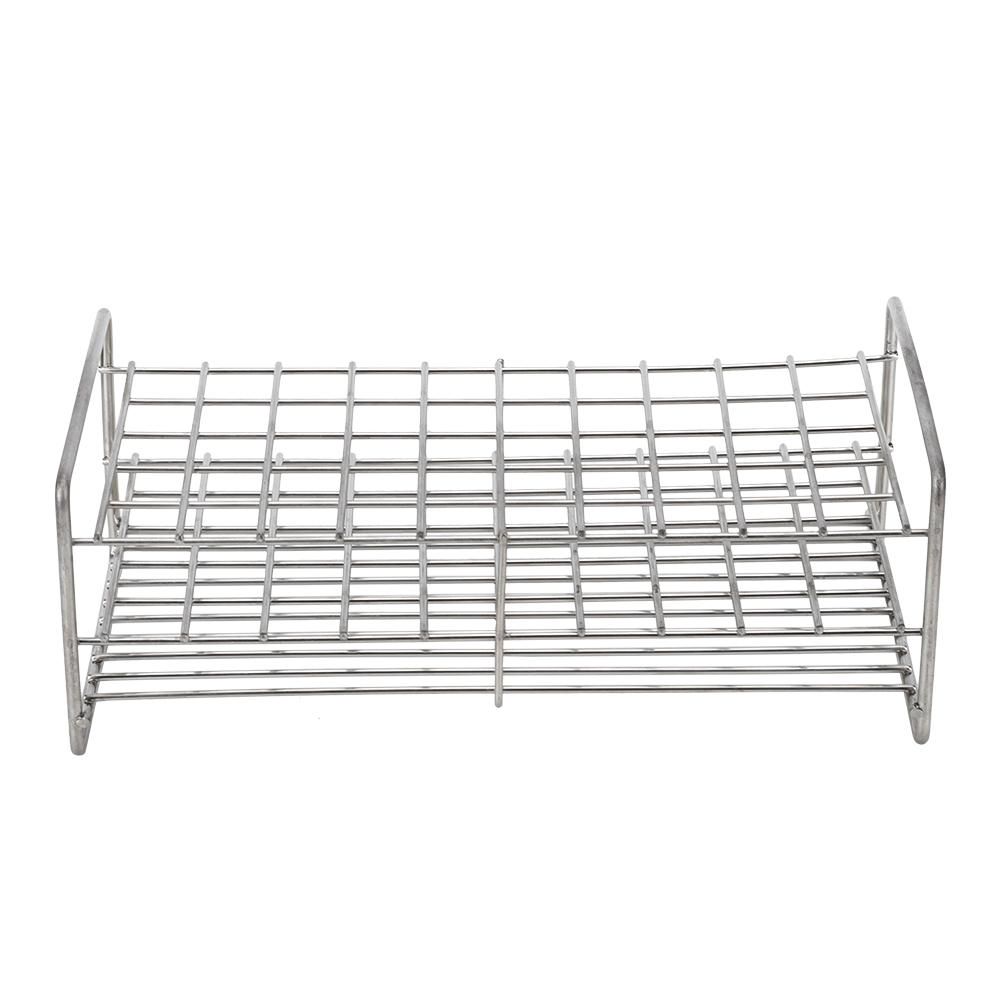 Metal 3 Layers Lab Test Tube Rack Holder Pipe Stand 50Holes Medical ...