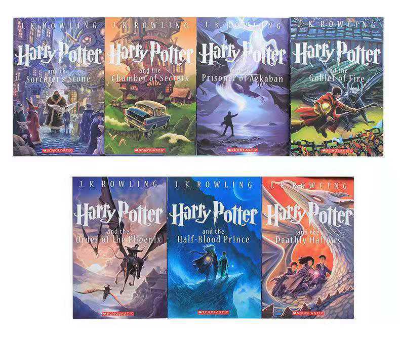 หนังสือชุดภาษาอังกฤษ Harry Potter 1-8哈利波特全英系列书籍1-8Harry Potter English ...