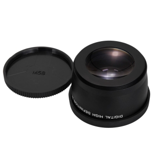 58mm 2x telephoto lens tele converter for canon nikon sony pentax 18-55mm 3