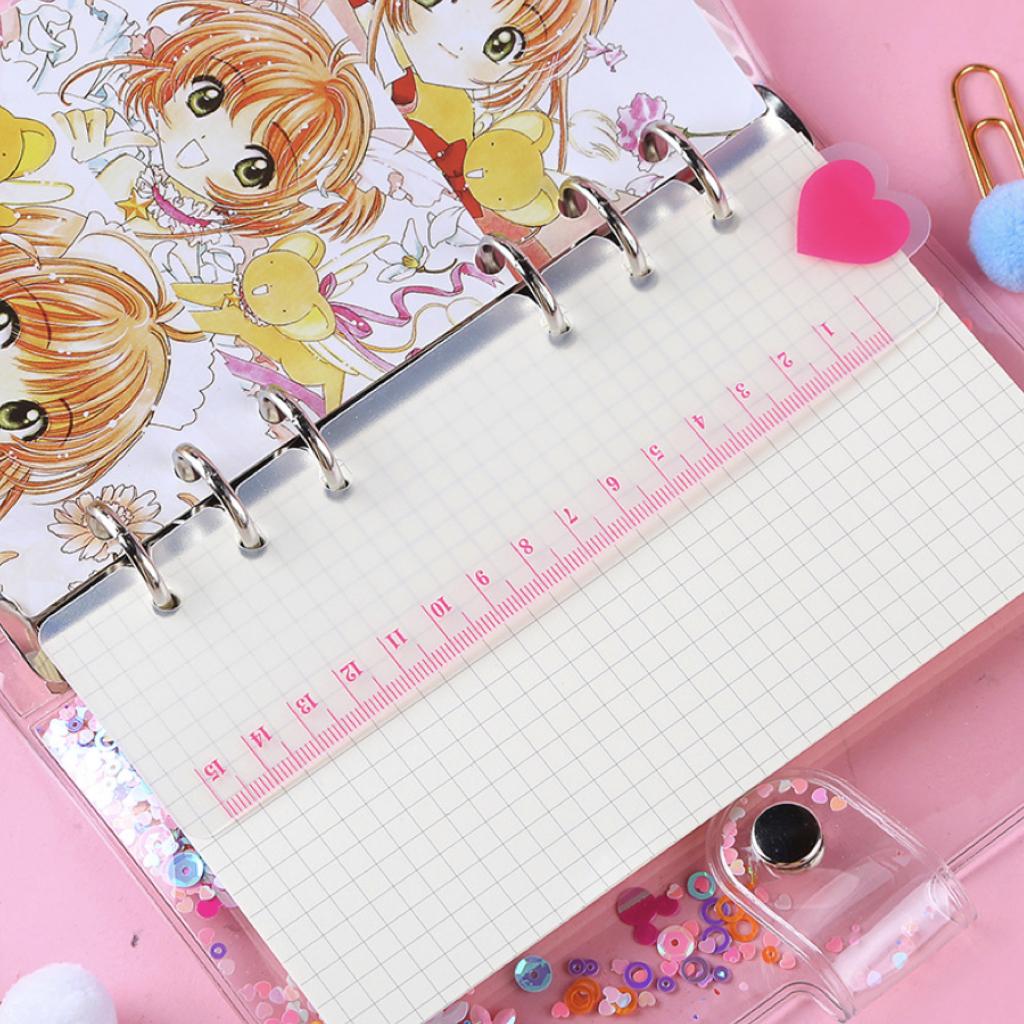 ไม้บรรทัดแพลนเนอร์ หัวใจชมพู ♥️ HEART Planner Ruler Divider A6 / A5