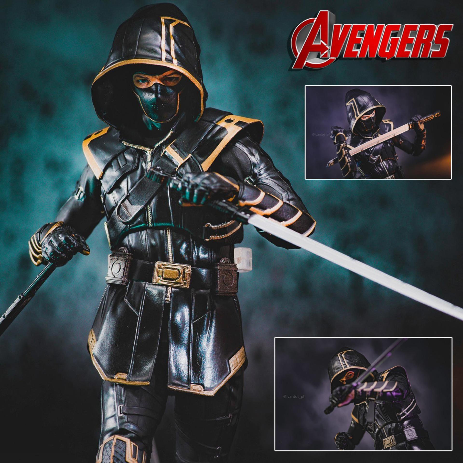 Model โมเดล งานแท้ 100�ndai S.H.Figuarts Marvel Universe มาร์เวล Avengers Endgame 2019 อเวนเจอร์ส เผด็จศึก Ronin โรนิน คลินท์ บาร์ตัน Jeremy Renner เจเรมี เรนเนอร์ Ver Figma ฟิกม่า Anime ขยับแขน-ขาได้ อนิเมะ การ์ตูน มังงะ Doll ตุ๊กตา manga