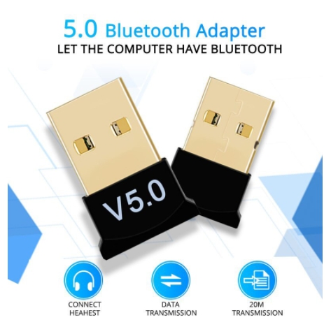 อะแดปเตอร์ USB Bluetooth 5.0เครื่องส่งสัญญาณบลูทูธตัวรับสัญญาณBluetooth Dongle ไร้สาย USB อะแดปเตอร์สำหรับPC คอมพิวเตอร์