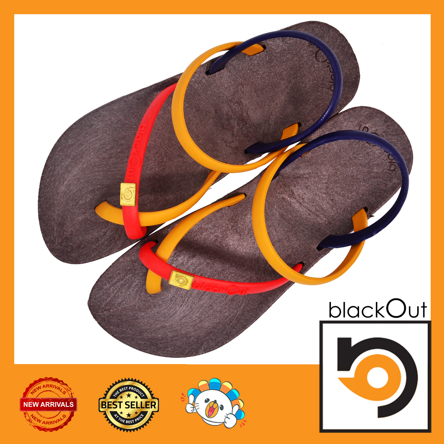 BlackOut ToeloopSlingback รองเท้าแตะ คีบโป้งรัดส้น พื้นโกโก้