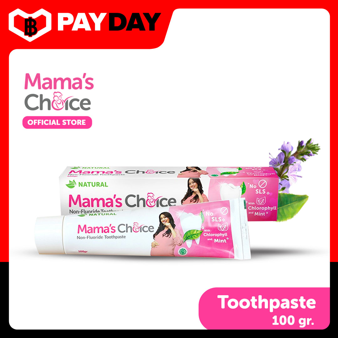 Mama's Choice ยาสีฟัน สูตรธรรมชาติ ดูแลช่องปาก ปราศจากฟลูออไรด์ ปลอดภัยสำหรับคนท้อง - Toothpaste