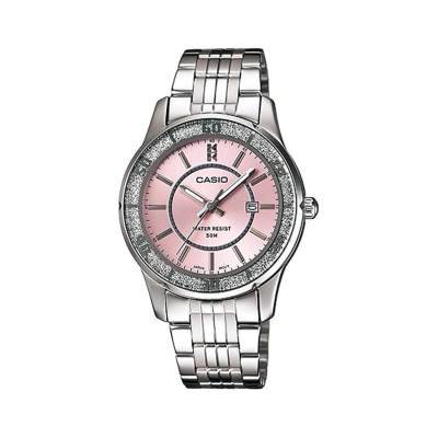 CASIO นาฬิกาข้อมือผู้หญิง สายสแตนลส รุ่น LTP-1358D-4AV CASIO นาฬิกาข้อมือผู้หญิง สายสแตนลส รุ่น LTP-1358D-4AV