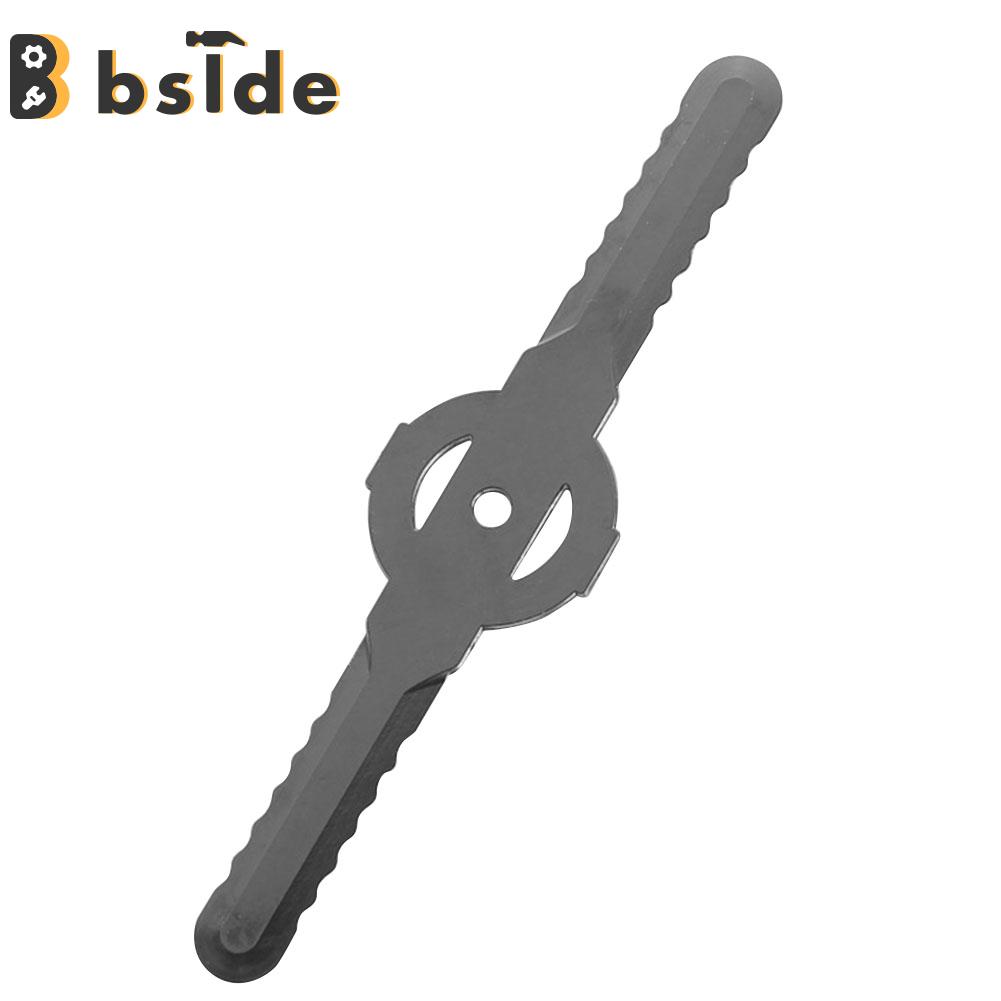[Bside Tool Store] 1/5 ชิ้นพลาสติก T rimmer ใบมีดสำหรับสวนเครื่องตัดหญ้าเปลี่ยนใบมีดตัดสวนเครื่องมือ