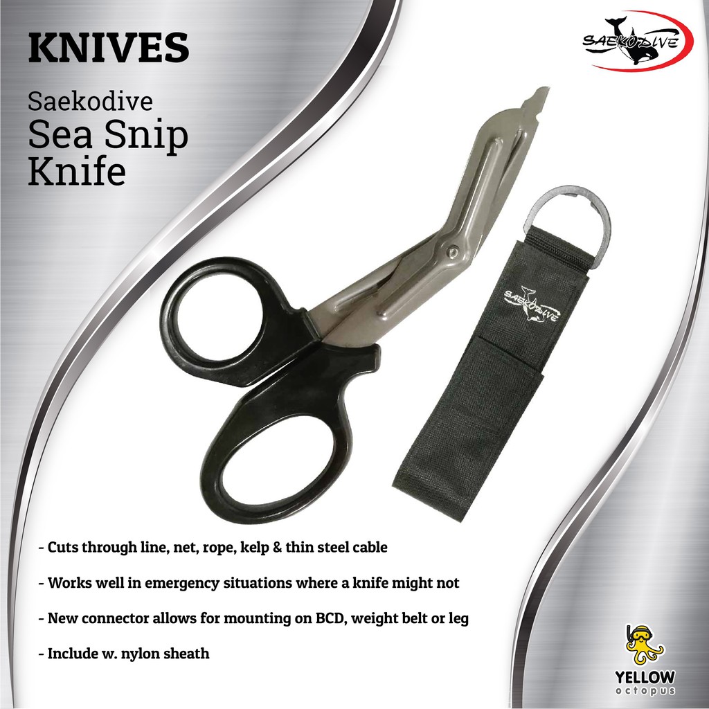 มีดดำน้ำลึก Saekodive Sea Snip Knife