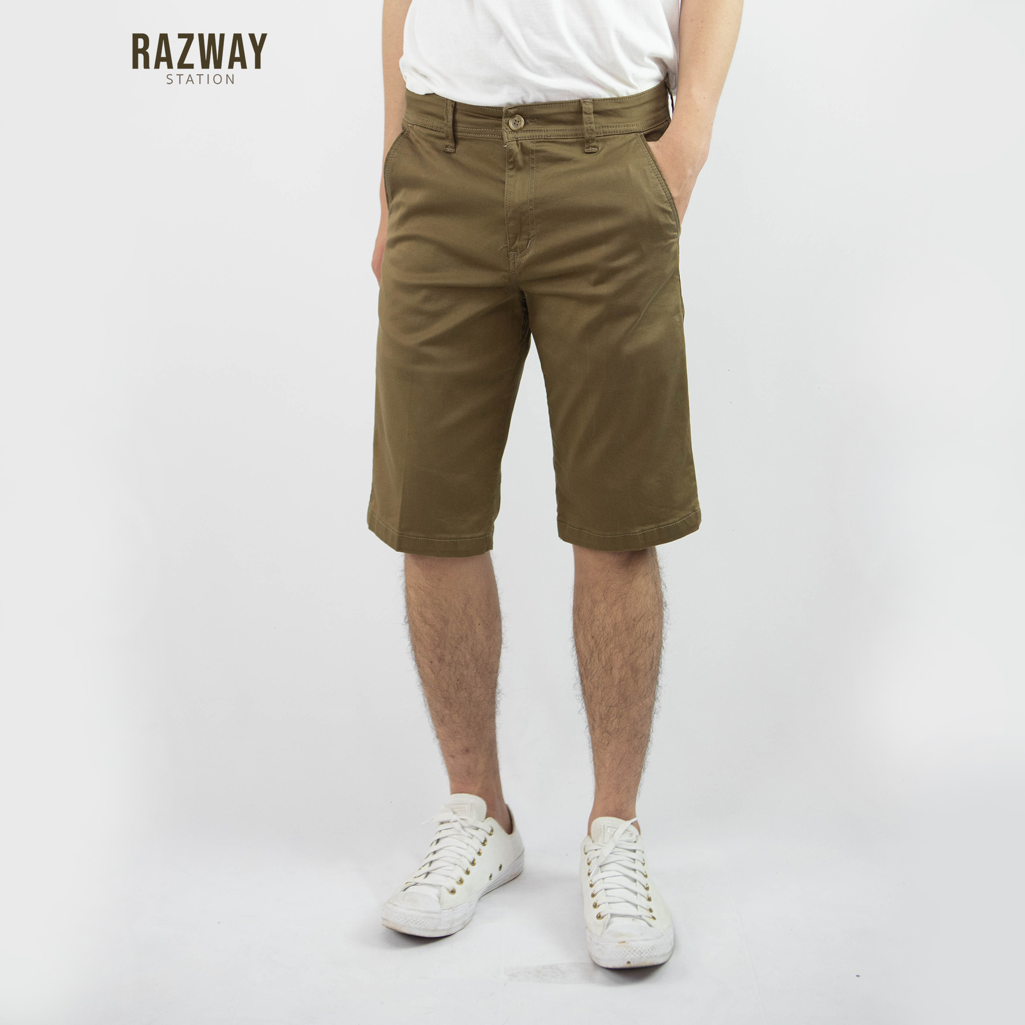 Razway กางเกงขาสั้นผู้ชาย ผ้ายืด