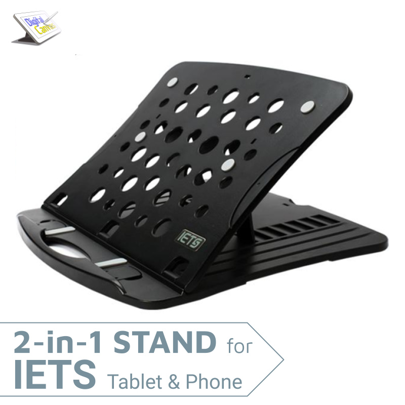 IETS ขาตั้งอเนกประสงค์ สำหรับจอวาดภาพ แท็บเล็ต iPad หรือ โน๊ตบุ๊ค IETS Universal Stand Black Bracket Plastic Material